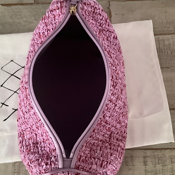 CHANEL Pink Tweed Cosmetic Pouch - Picture 8 of 14